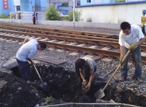 朔煤小峪礦強化鐵路專用線雨季“三防”管理