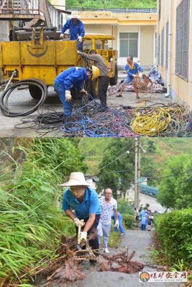 廣西高峰礦公司開展黨員誌願者義務勞動