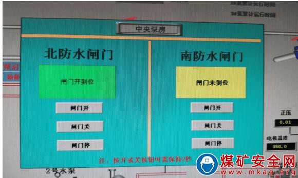 井下中央泵房防水防火密閉門遠程化地麵化升級改造